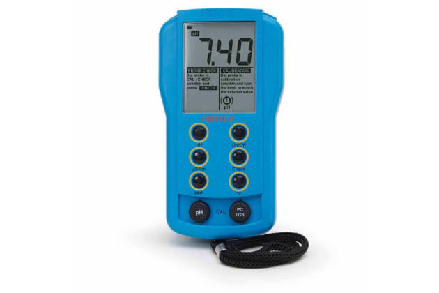 Máy đo pH/EC/TDS/Nhiệt độ thang thấp có CAL Check Hanna HI9810-6